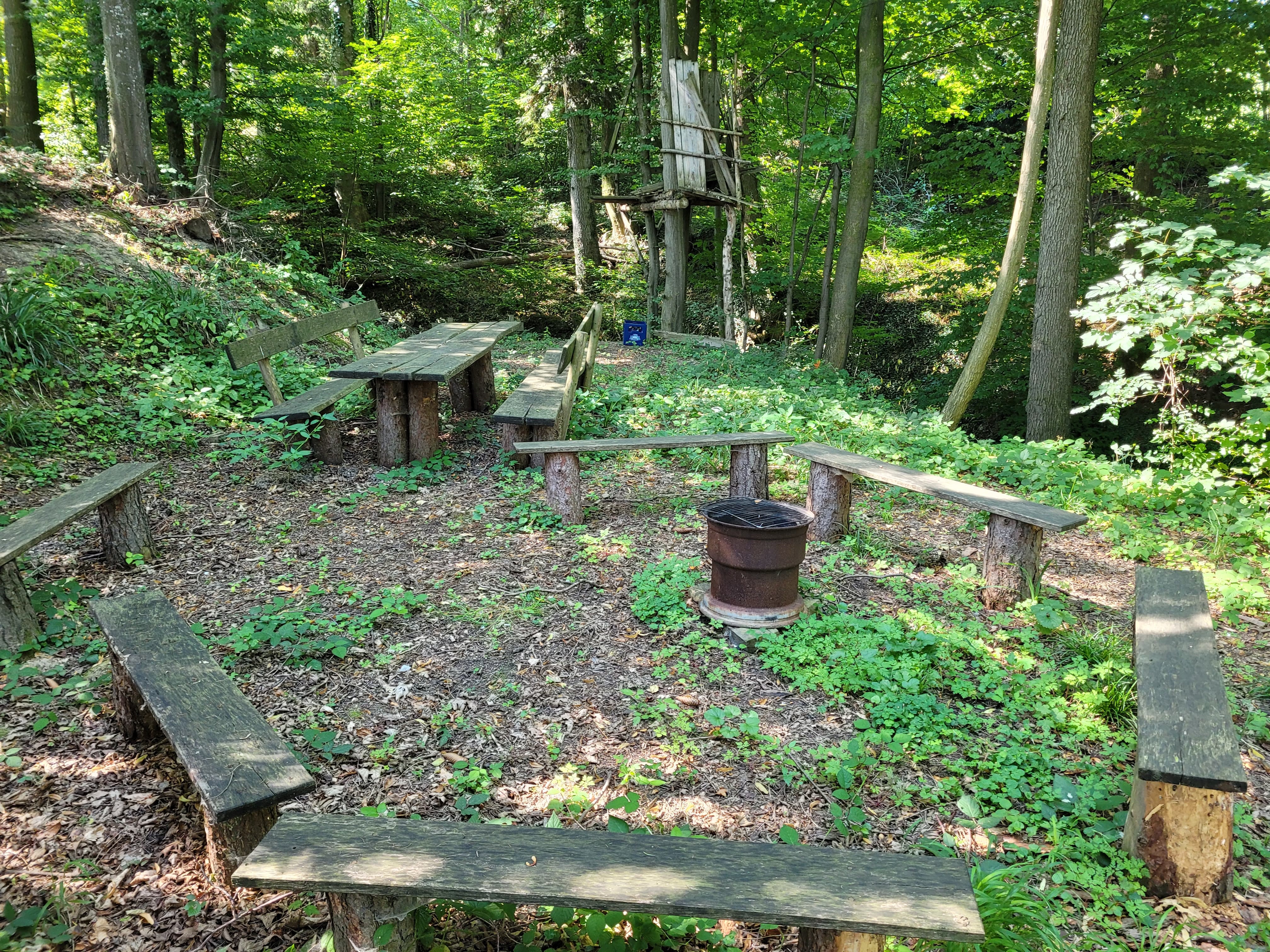 (Lager-)Feuerplatz beim unteren Teich